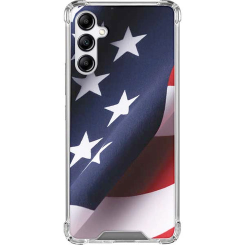 The American Flag Galaxy A15 5G Clear Case