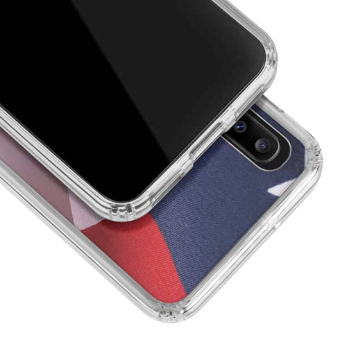 The American Flag Galaxy A20 Clear Case