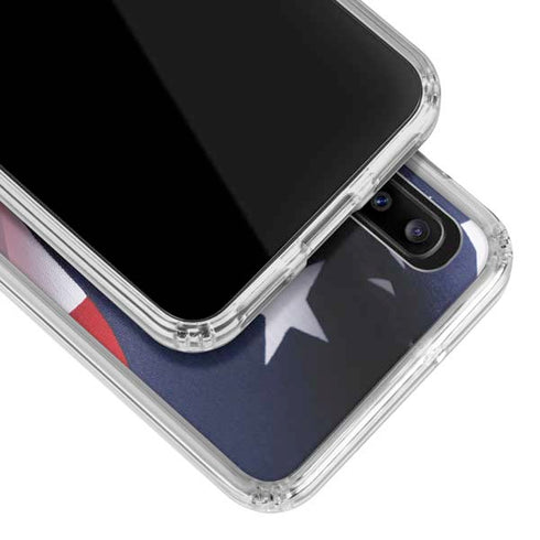 The American Flag Galaxy A30 Clear Case