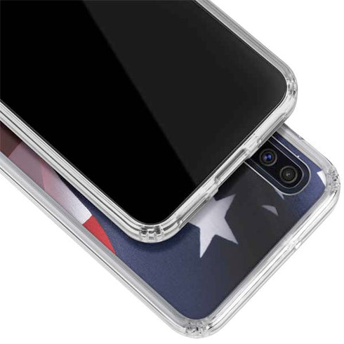 The American Flag Galaxy A50 Clear Case