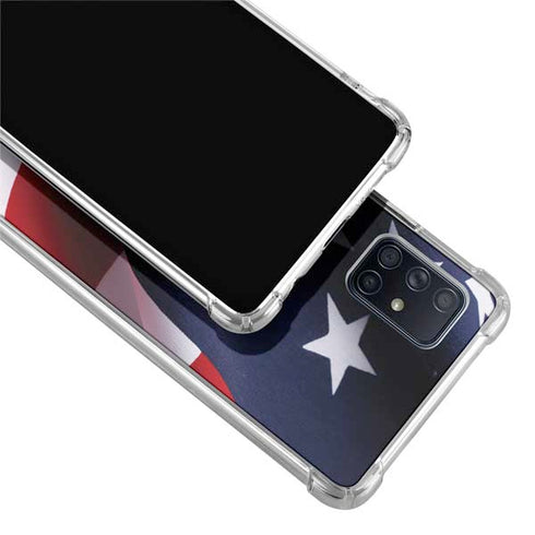 The American Flag Galaxy A51 5G Clear Case