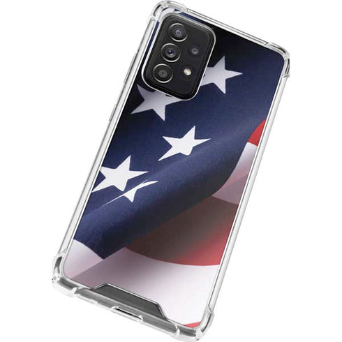 The American Flag Galaxy A52 5G Clear Case