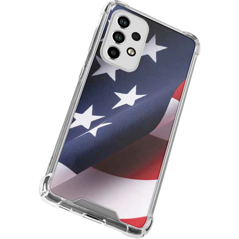 The American Flag Galaxy A53 5G Clear Case