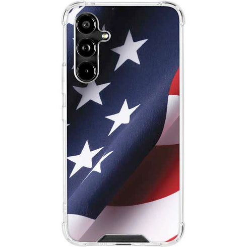 The American Flag Galaxy A54 5G Clear Case