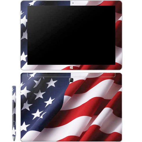 The American Flag Galaxy Book 12in Skin