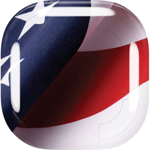 The American Flag Galaxy Buds Live Skin