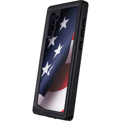 The American Flag Galaxy Note 10 Waterproof Case