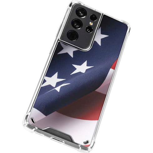 The American Flag Galaxy S21 Ultra 5G Clear Case