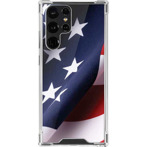 The American Flag Galaxy S22 Ultra Clear Case