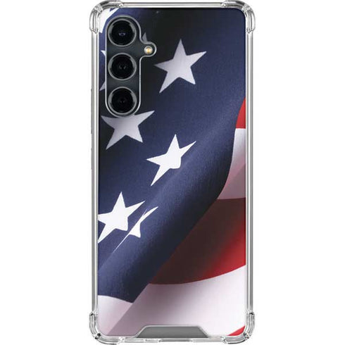 The American Flag Galaxy S23 FE Clear Case