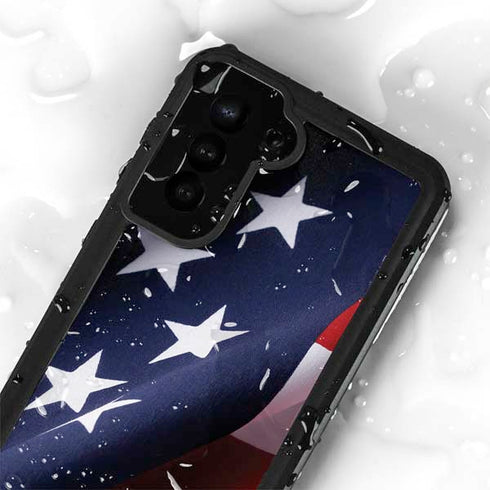 The American Flag Galaxy S23 Plus Waterproof Case