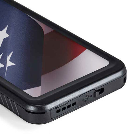 The American Flag Galaxy S23 Waterproof Case