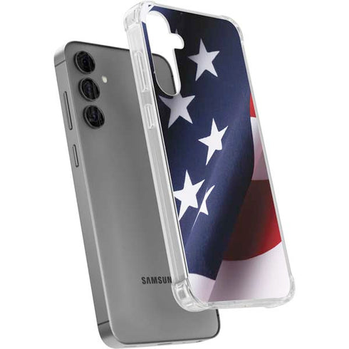 The American Flag Galaxy S24 Plus Clear Case
