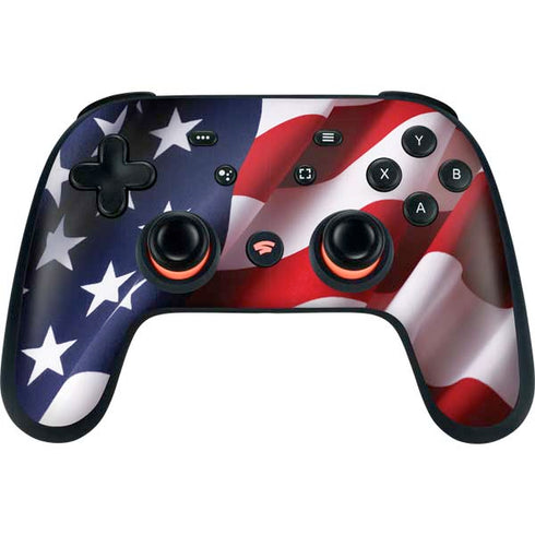 The American Flag Google Stadia Controller Skin