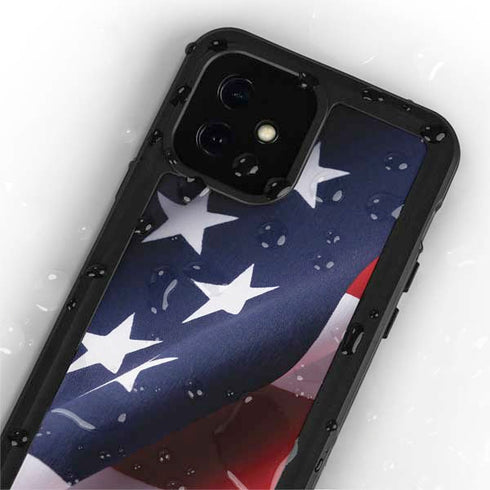 The American Flag iPhone 12 Mini Waterproof Case