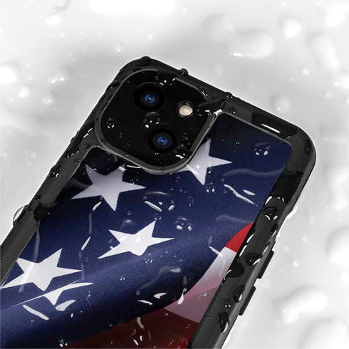 The American Flag iPhone 13 Mini Waterproof Case