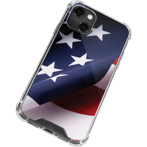 The American Flag iPhone 14 Plus Clear Case