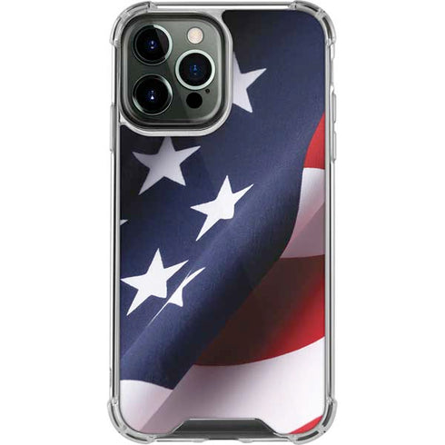 The American Flag iPhone 15 Pro Max Clear Case
