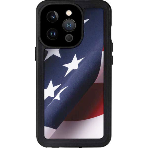 The American Flag iPhone 15 Pro Waterproof Case