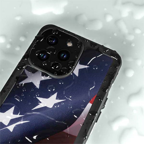 The American Flag iPhone 15 Pro Waterproof Case