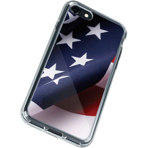 The American Flag iPhone SE (2nd & 3rd Gen) Clear Case
