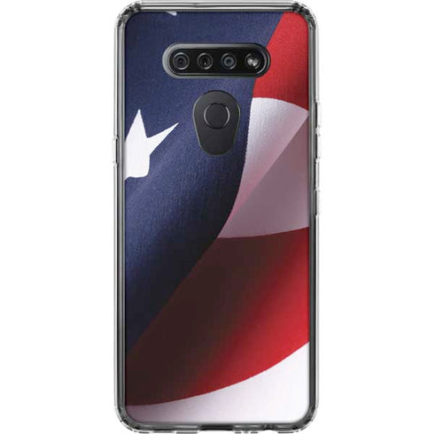 The American Flag LG K51/Q51 Clear Case