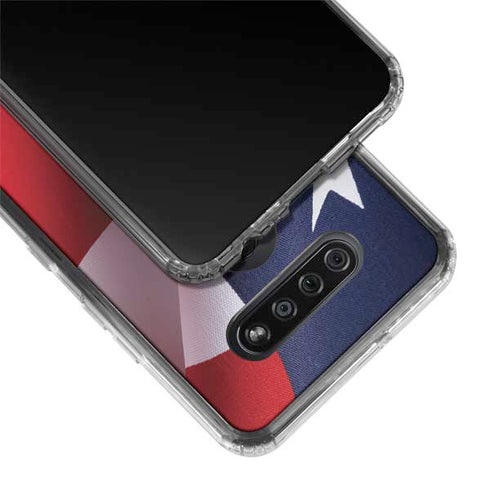 The American Flag LG K51/Q51 Clear Case