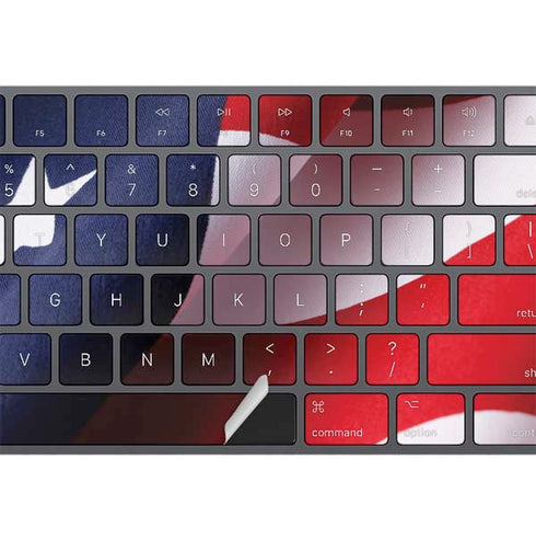 The American Flag Magic Keyboard with Numeric Keypad Skin