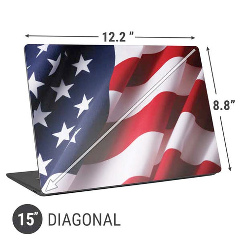 The American Flag Universal Laptop 15in (12.2 x 8.8in) Skin