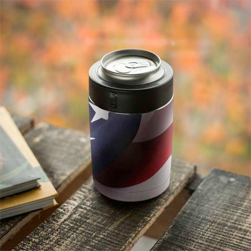The American Flag Yeti Colster Can Insulator Skin