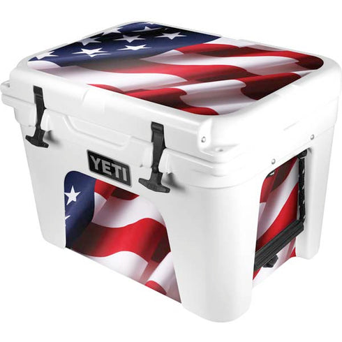 The American Flag YETI Tundra 35 Hard Cooler Skin