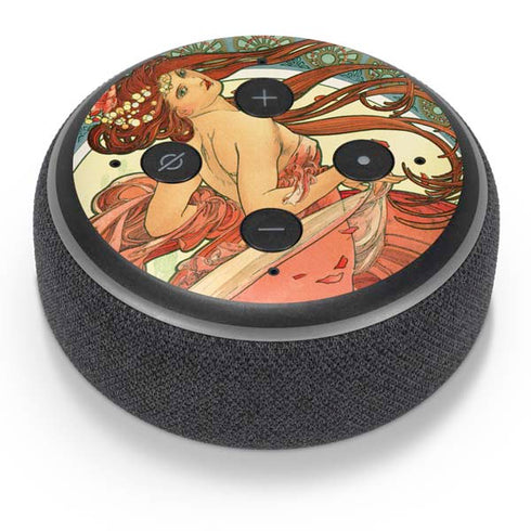 Alphonse Mucha The Arts, Dance Amazon Echo Dot Skin
