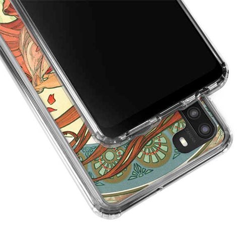Alphonse Mucha The Arts, Dance Galaxy A21 Clear Case