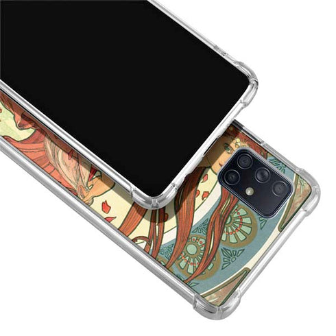 Alphonse Mucha The Arts, Dance Galaxy A71 5G Clear Case