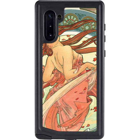 Alphonse Mucha The Arts, Dance Galaxy Note 10 Waterproof Case