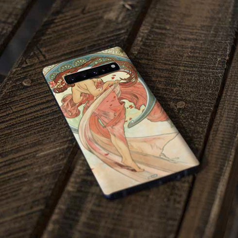 Alphonse Mucha The Arts, Dance Galaxy S10 Plus Skin