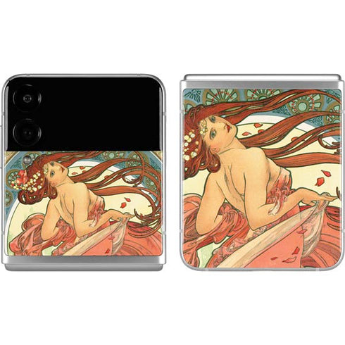 Alphonse Mucha The Arts, Dance Galaxy Z Flip4 5G Skin