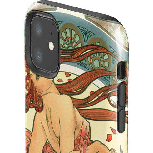 Alphonse Mucha The Arts, Dance iPhone 11 Impact Case