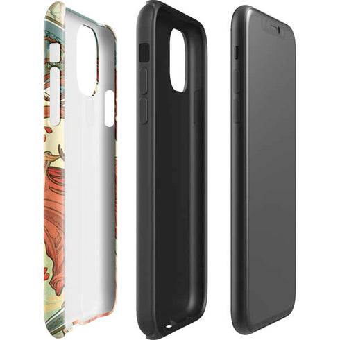 Alphonse Mucha The Arts, Dance iPhone 11 Impact Case