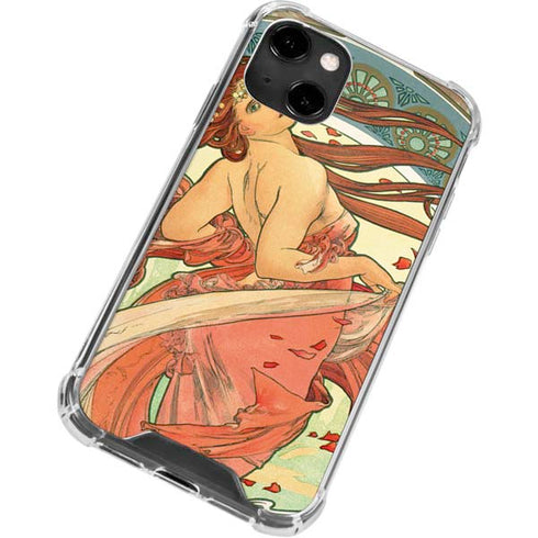 Alphonse Mucha The Arts, Dance iPhone 14 Clear Case