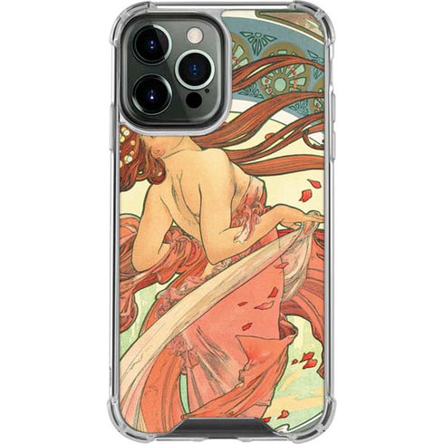 Alphonse Mucha The Arts, Dance iPhone 14 Pro Max Clear Case