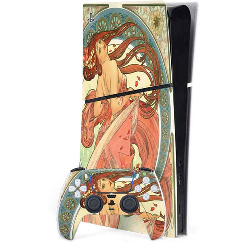 The Arts: Dance by Mucha PS5 Slim Digital Edition Bundle Skin