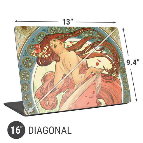 Alphonse Mucha The Arts, Dance Universal Laptop 16in (13 x 9.4in) Skin