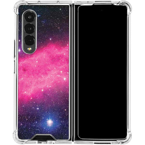 The California Nebula Galaxy Z Fold4 5G Clear Case