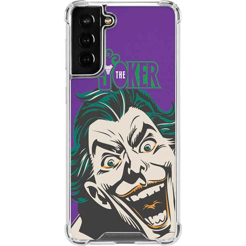 DC Comics The Joker The Classic Art Galaxy S21 FE Clear Case
