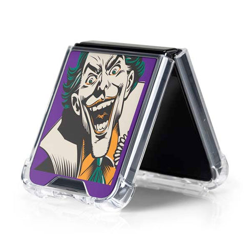 DC Comics The Joker The Classic Art Galaxy Z Flip5 5G Clear Case