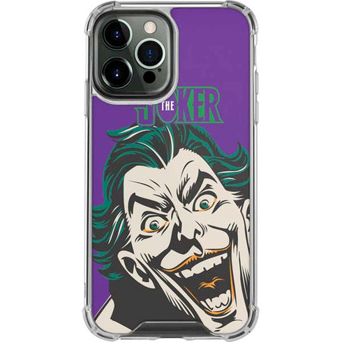 DC Comics The Joker The Classic Art iPhone 13 Pro Max Clear Case