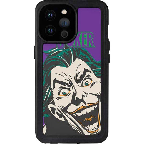 DC Comics The Joker The Classic Art iPhone 14 Pro Max Waterproof Case