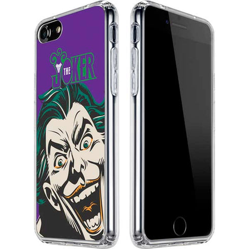 DC Comics The Joker The Classic Art iPhone SE (2nd & 3rd Gen) Clear Case