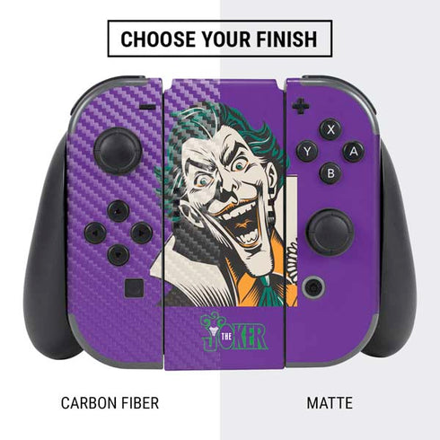 DC Comics The Joker The Classic Art Nintendo Switch Bundle Skin